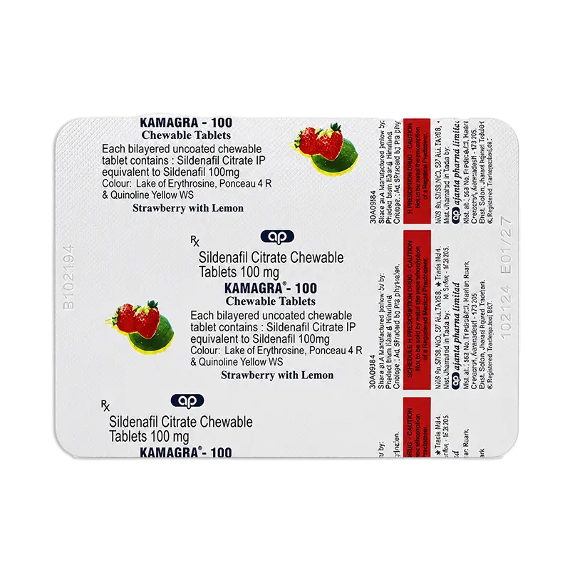 威而鋼口溶片 Kamagra Polo 100mg 快速溶解 細節圖