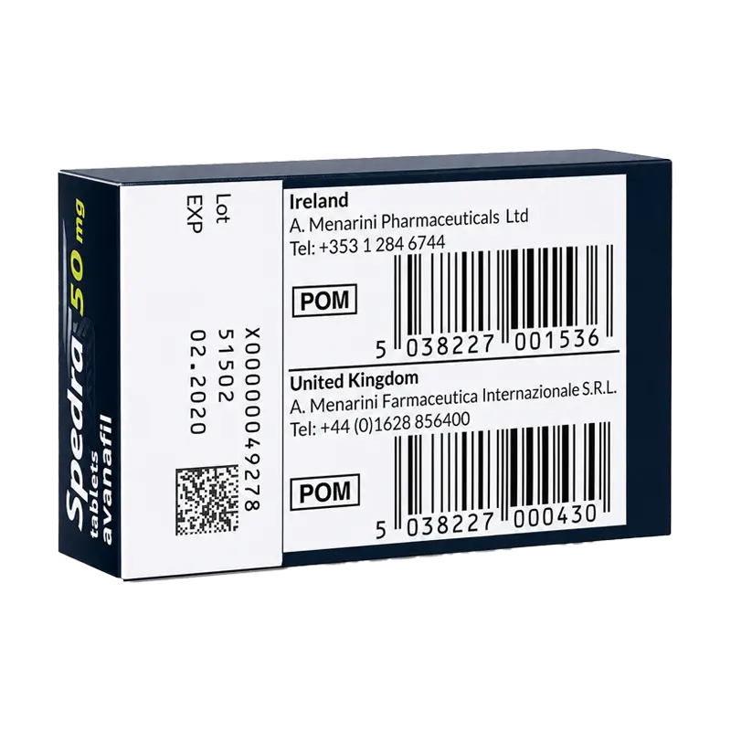 賽倍達 Spedra 50mg Avanafil 輕度勃起障礙 細節圖
