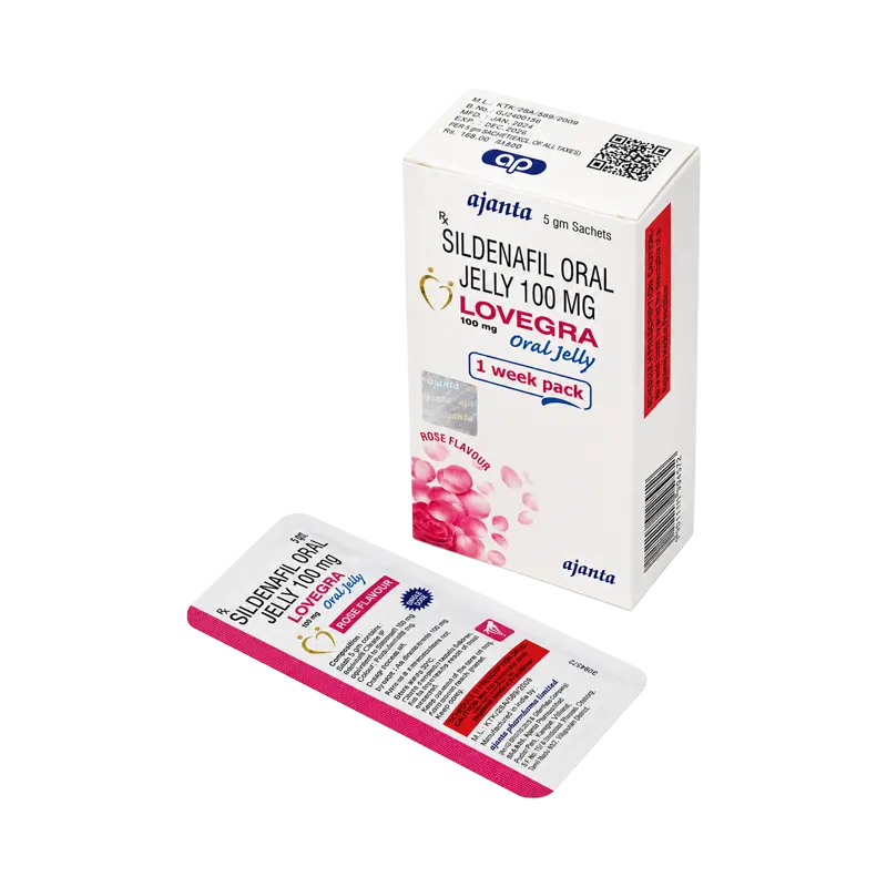 女用果凍威而鋼Lovegra Oral Jelly 100mg 增强欲望 細節圖