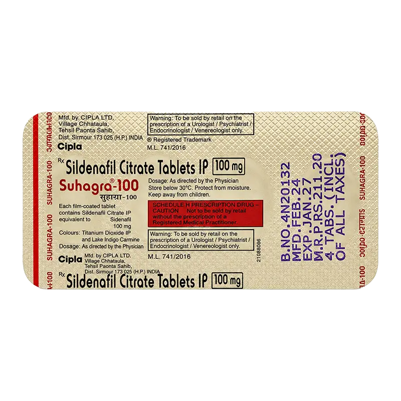 Suhagra 威而鋼學名藥 Sildenafil 100mg 細節圖